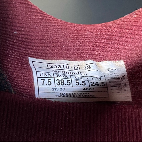 Brooks Caldera 4 Maroon Women's Size 7.5 Trail Running Shoes Sneakers B - Picture 10 of 11